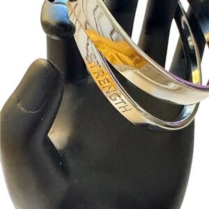 LANE BRYANT STAINLESS STEEL SILVER BRACELETS